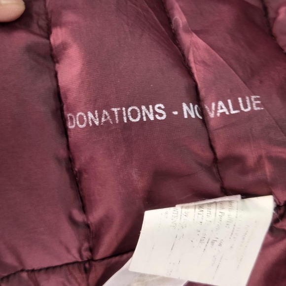 Patagonia Jacket Womens Large Red Down Sweater Hoody Hooded Puffer STY84711 - Picture 11 of 13